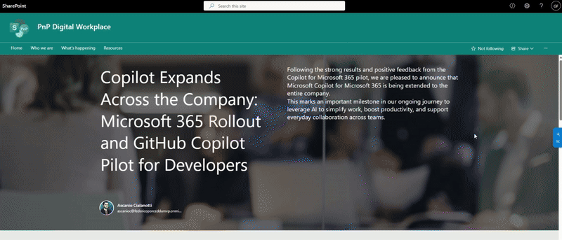 Smart Context - Panel with AI-generated insights